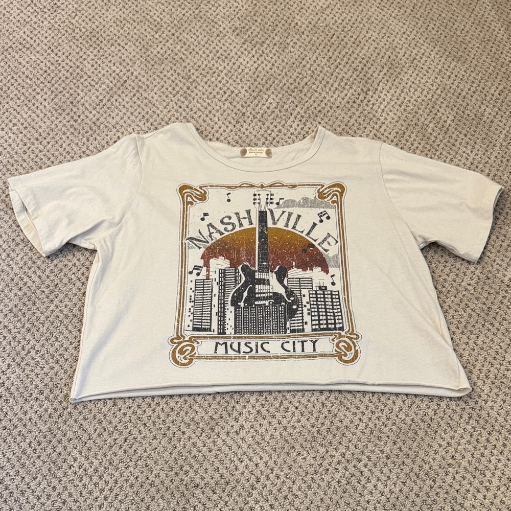 Altar'd State Cream Nashville Graphic Tee